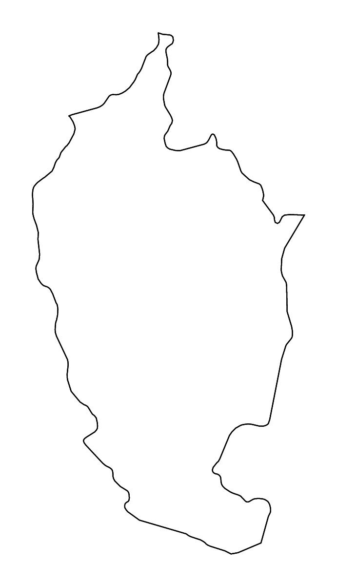 Mapa de contorno de Maha Sarakham, Thailand con ríos.