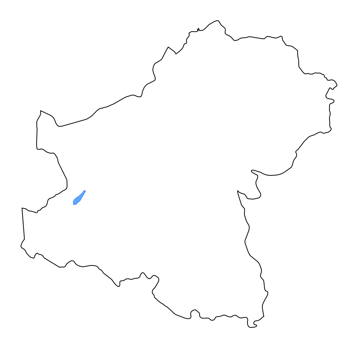 Mapa de contorno de Nakhon Ratchasima, Thailand con lagos y ríos.