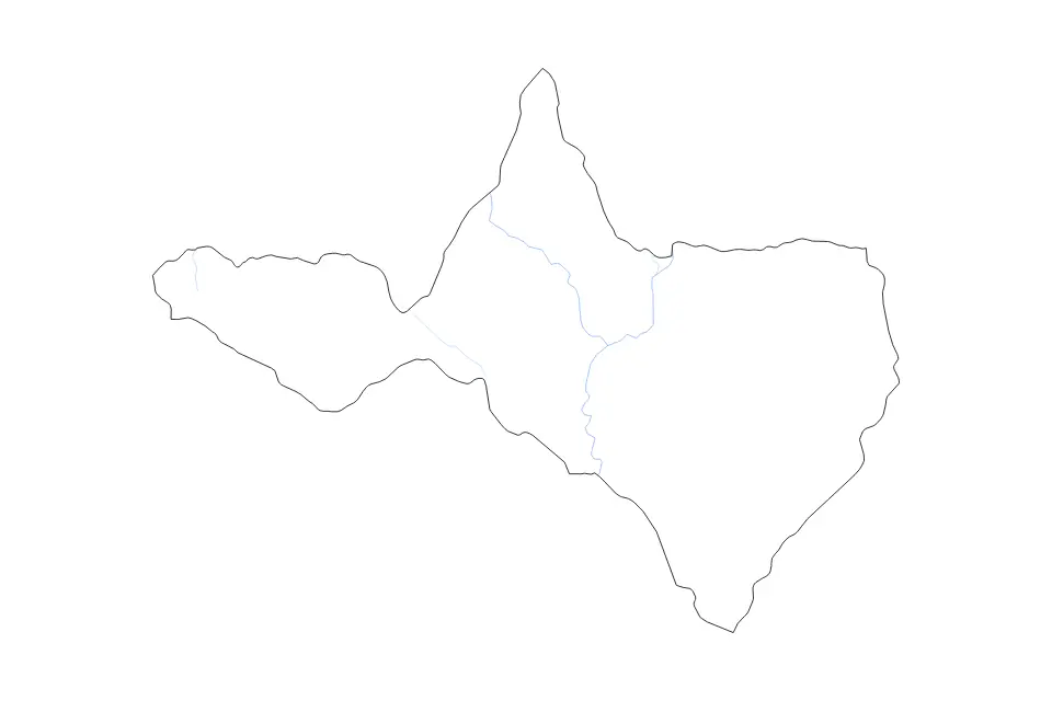 Carte de Nakhon Sawan, Thailand de type contour et rivières pour Asie, montrant contour et rivières avec des limites nettes.