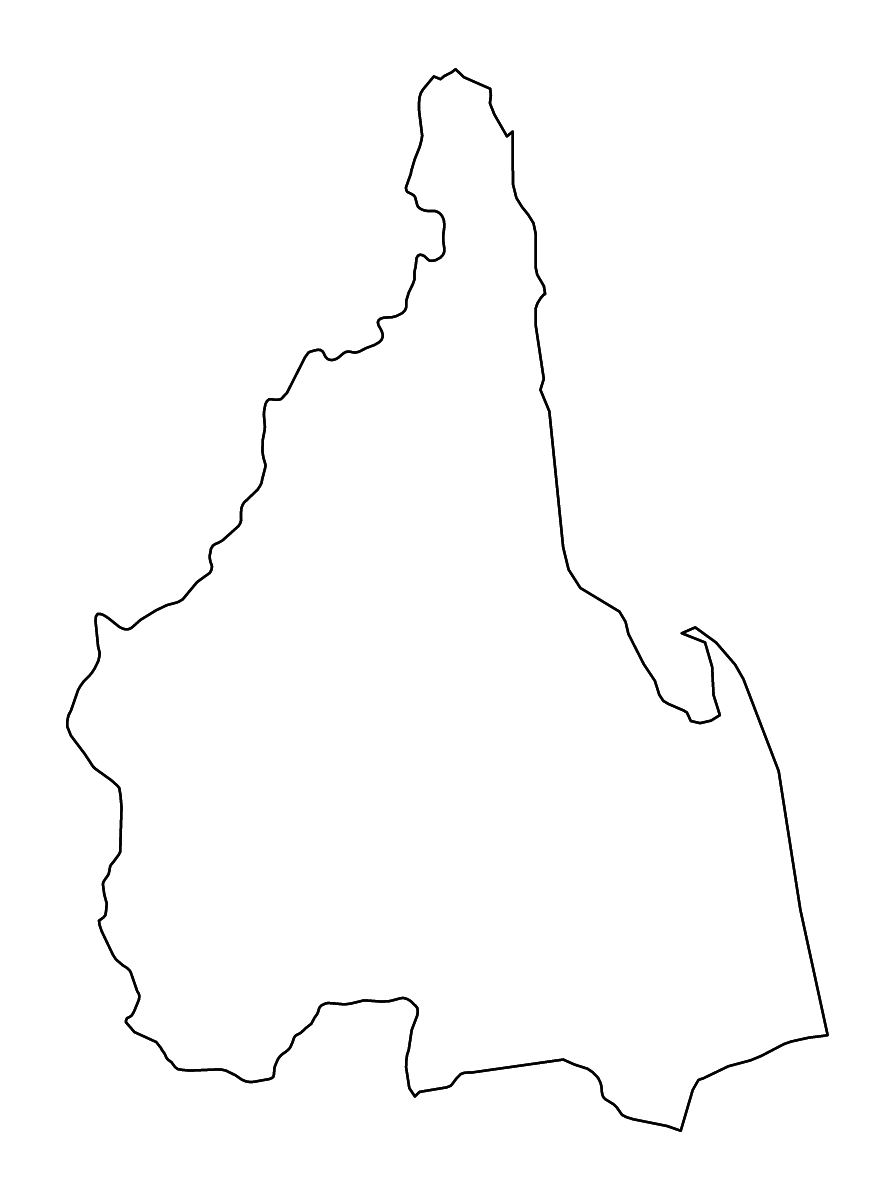 Carte de contour de Nakhon Si Thammarat, Thailand avec rivières.