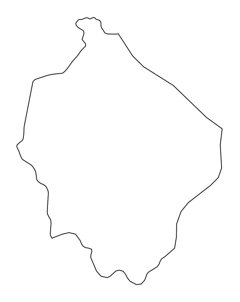 Carte de contour de Narathiwat, Thailand avec rivières.