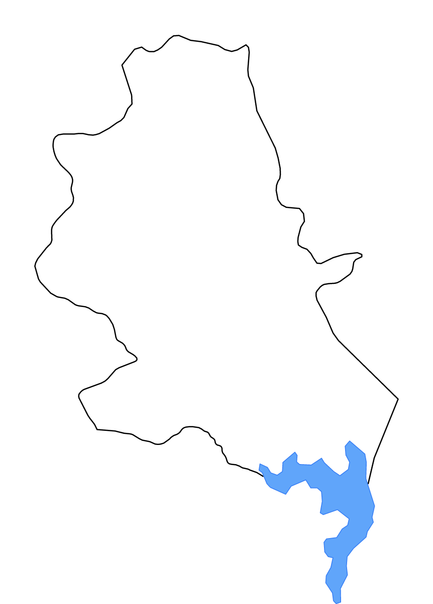 Carte de contour de Nong Bua Lam Phu, Thailand avec lacs et rivières.