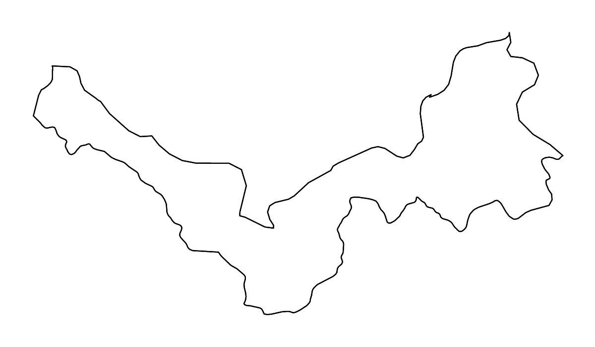 Carte de contour de Nong Khai, Thailand avec rivières.