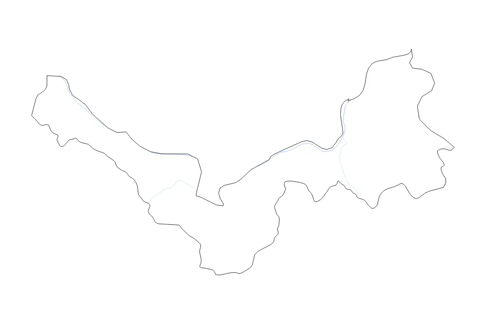 Mapa de Nong Khai, Thailand de tipo contorno y ríos para Asia, con contorno y ríos con límites limpios.