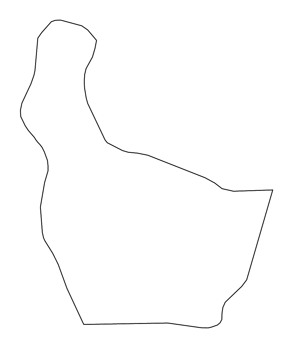 Carte de contour de Nonthaburi, Thailand avec rivières.