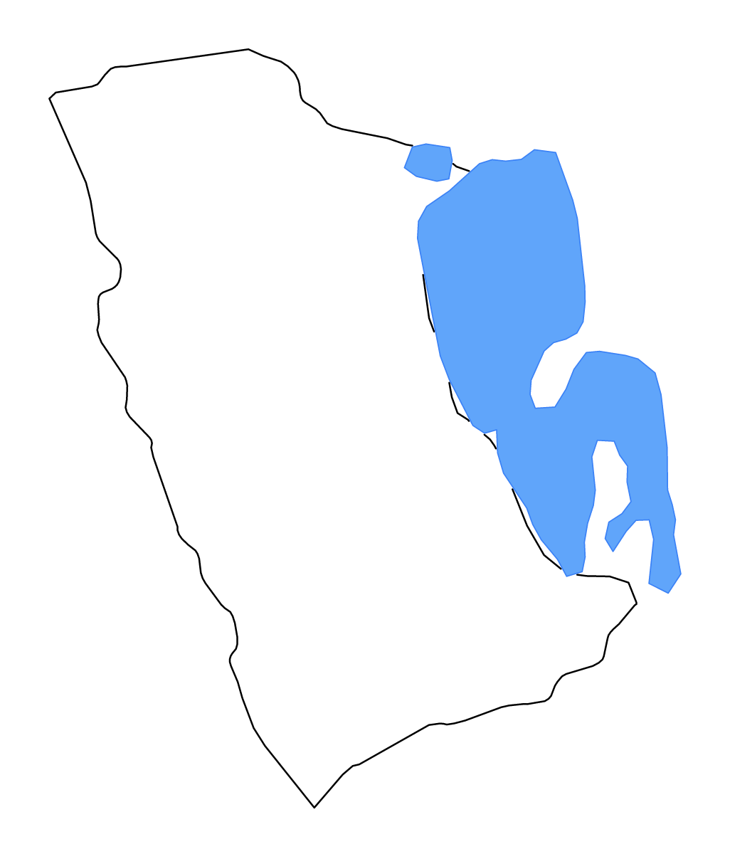 Carte de contour de Phatthalung, Thailand avec lacs et rivières.
