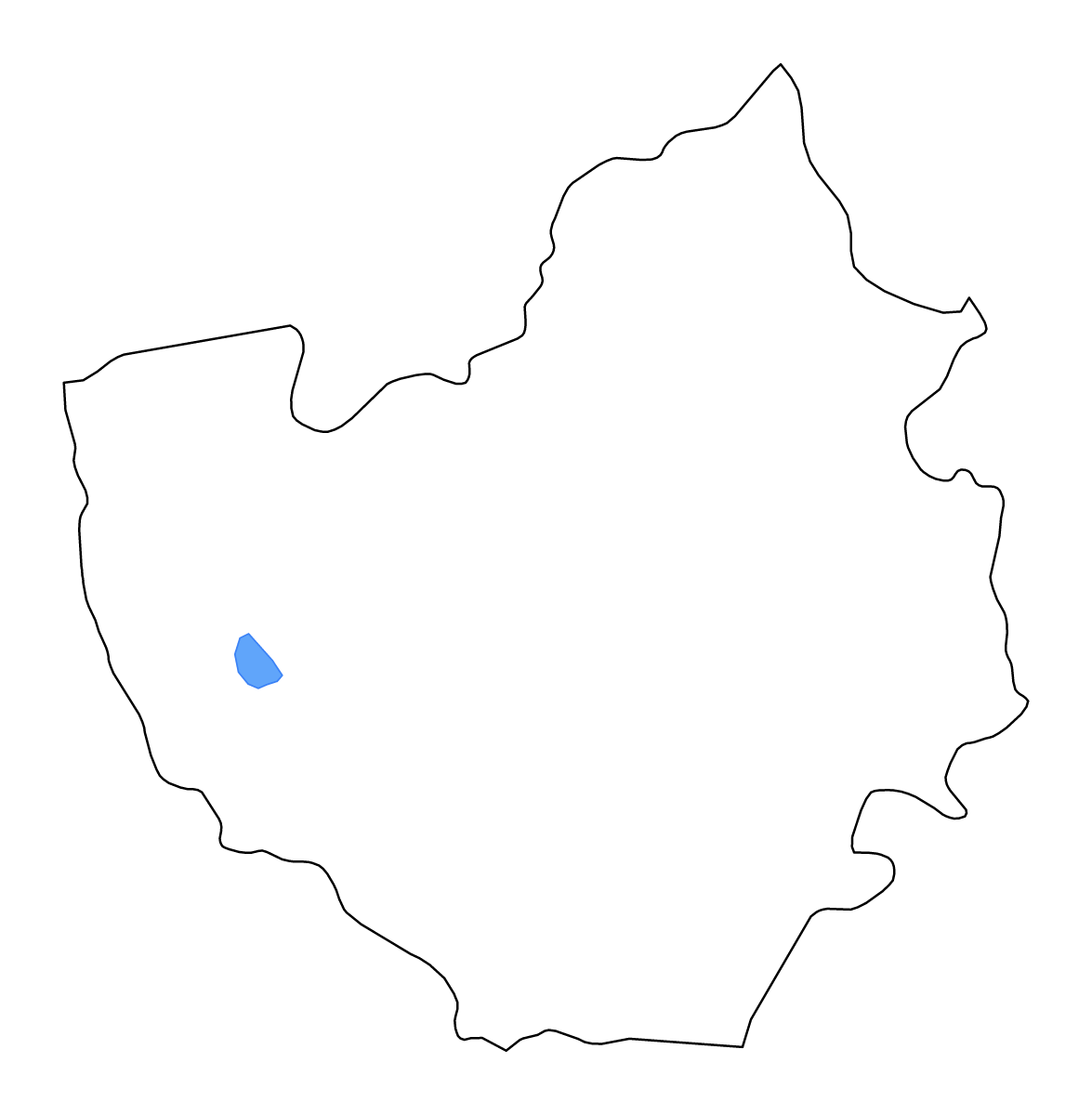 Mapa de contorno de Phayao, Thailand con lagos y ríos.