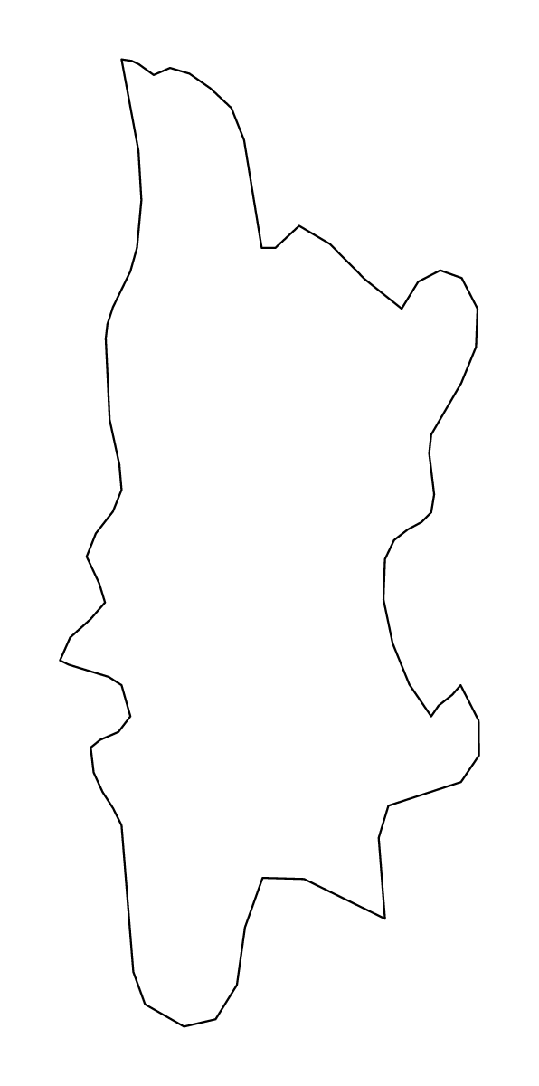 Mapa de contorno de Phuket, Thailand.