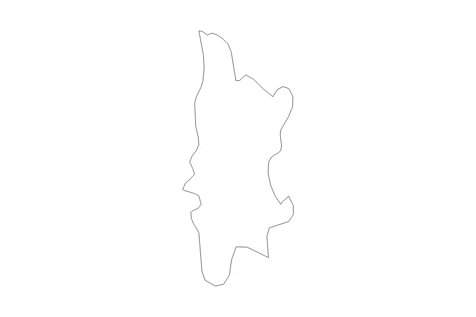 Carte de Phuket, Thailand de type contour pour Asie, montrant contour avec des limites nettes.