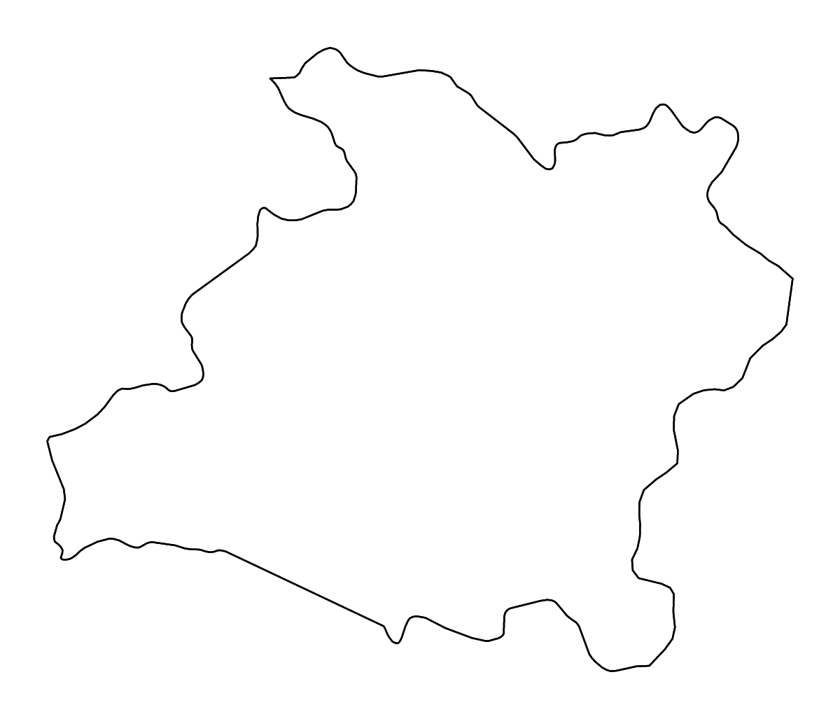 Carte de contour de Prachin Buri, Thailand avec rivières.