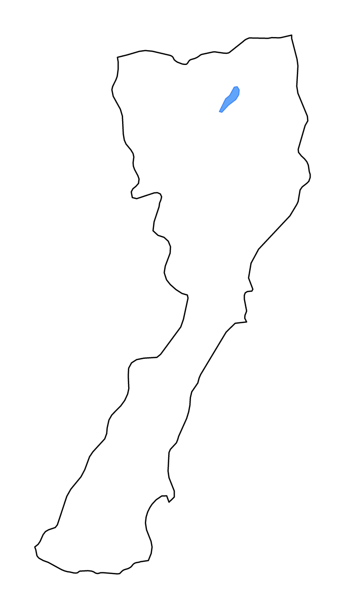 Carte de contour de Prachuap Khiri Khan, Thailand avec lacs et rivières.