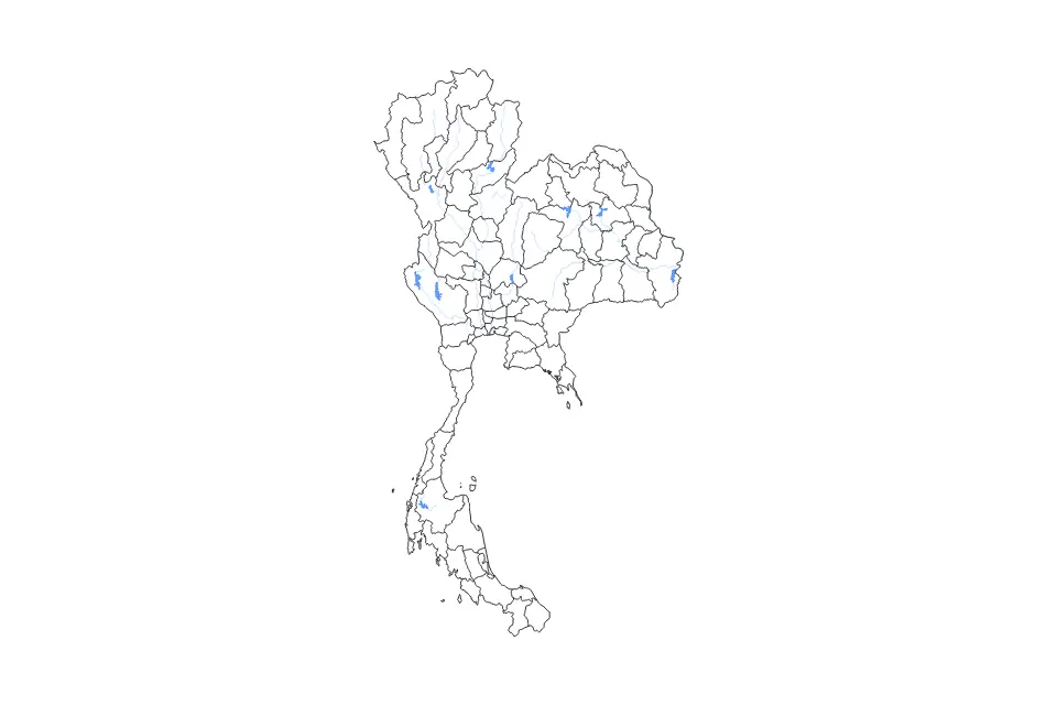 Thailand outline map preview