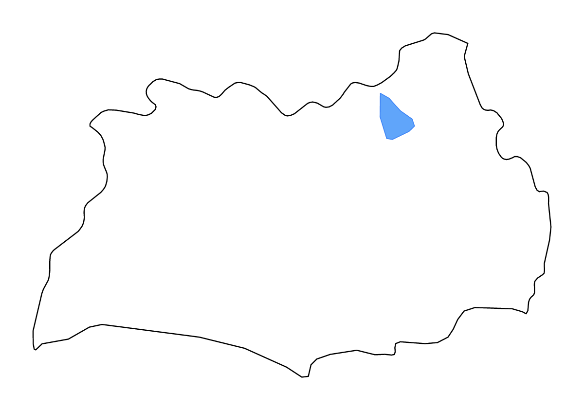 Mapa de contorno de Rayong, Thailand con lagos y ríos.