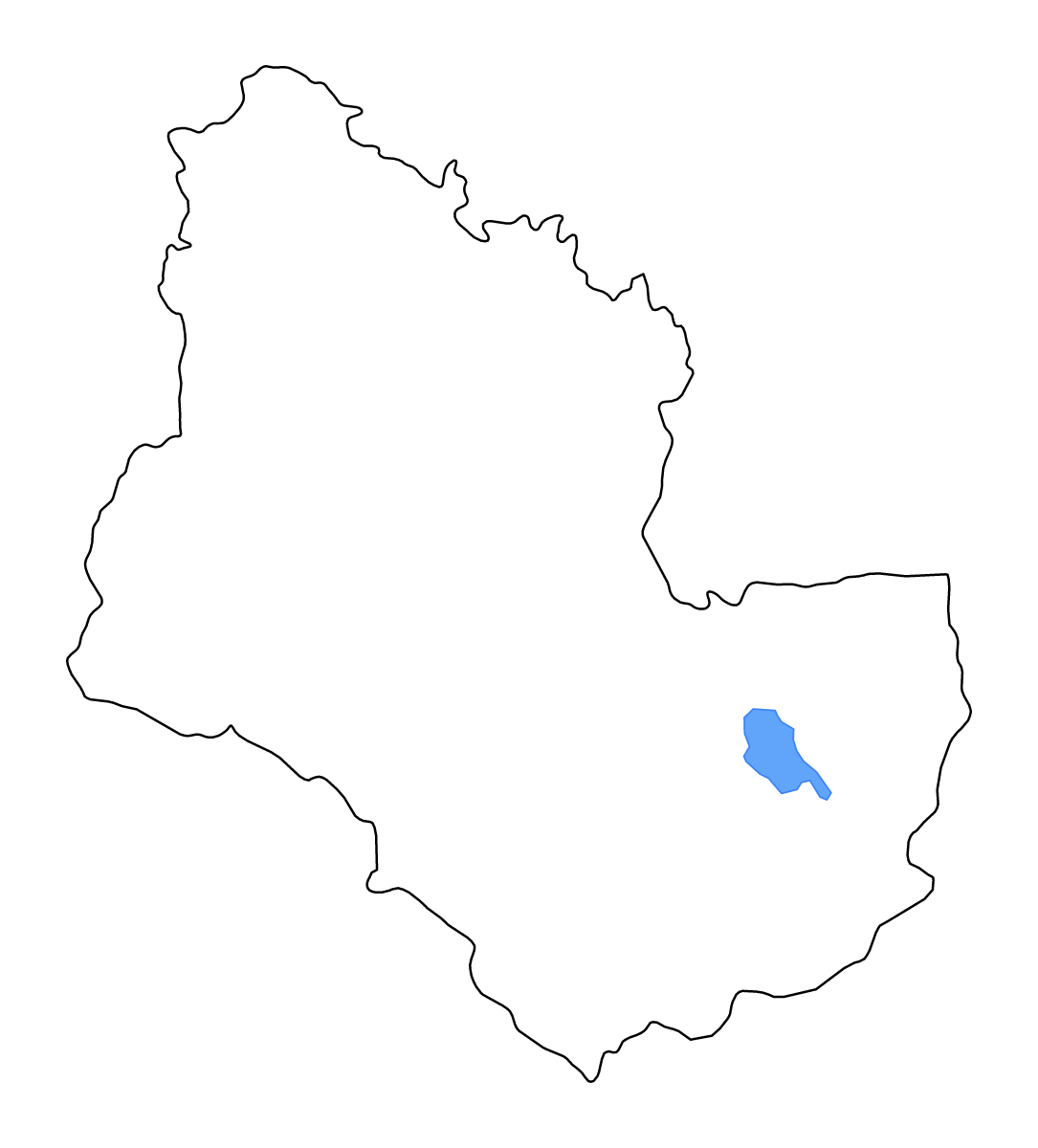 Carte de contour de Sakon Nakhon, Thailand avec lacs et rivières.