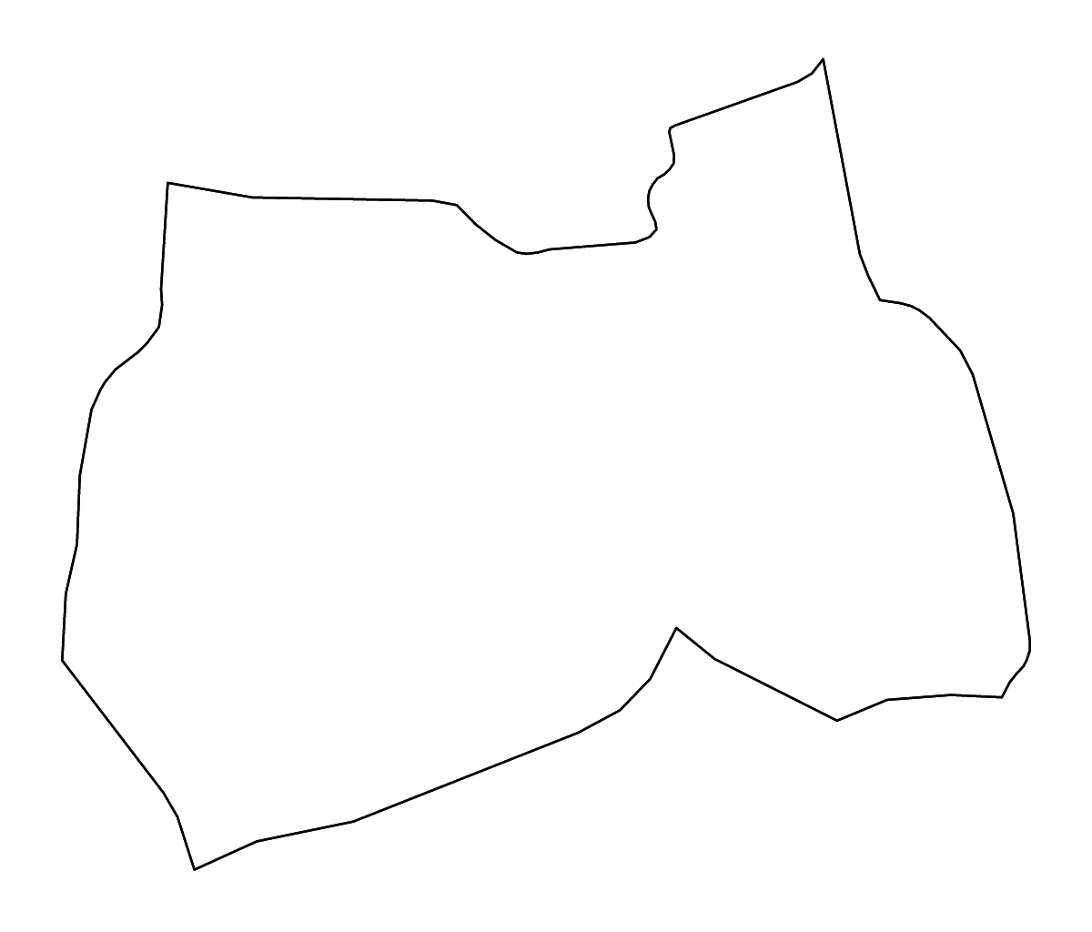 Carte de contour de Samut Sakhon, Thailand avec rivières.