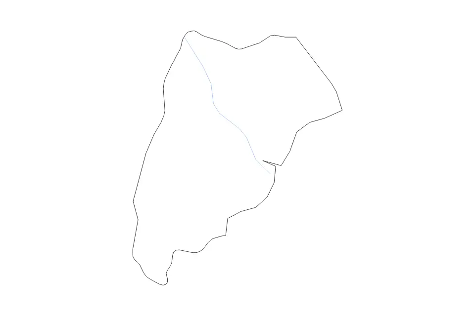 Mapa de Samut Songkhram, Thailand de tipo contorno y ríos para Asia, con contorno y ríos con límites limpios.
