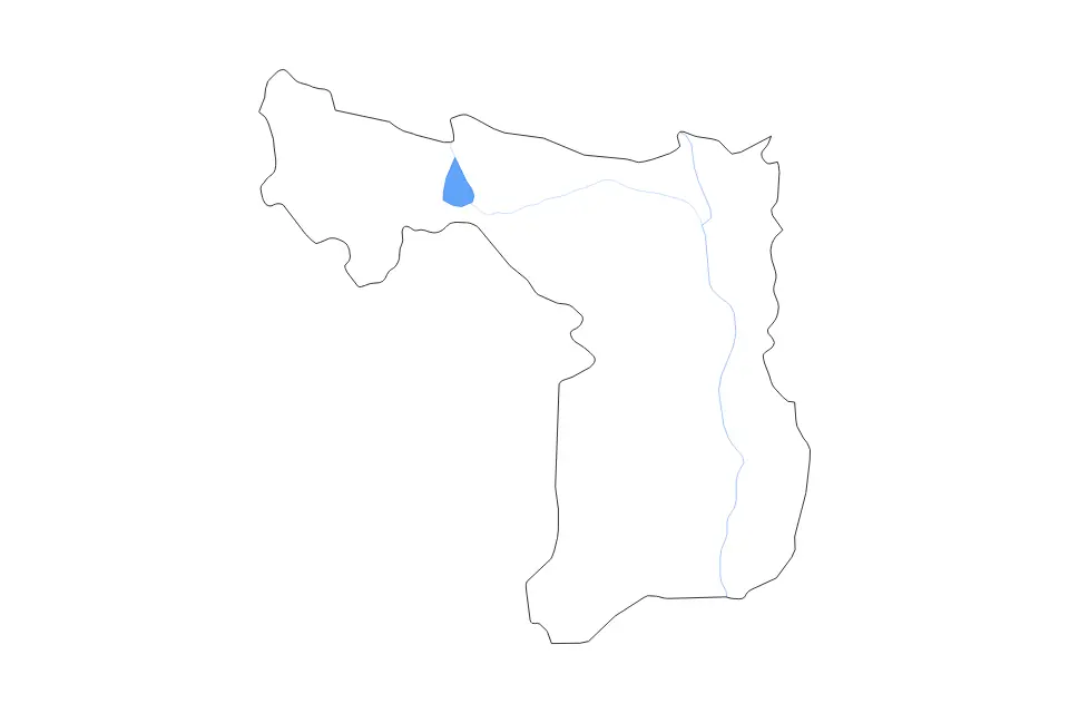 Carte de Suphan Buri, Thailand de type contour, lacs et rivières pour Asie, montrant contour, lacs et rivières avec des éléments hydrographiques comme Ang Kep Nam Krasiao.