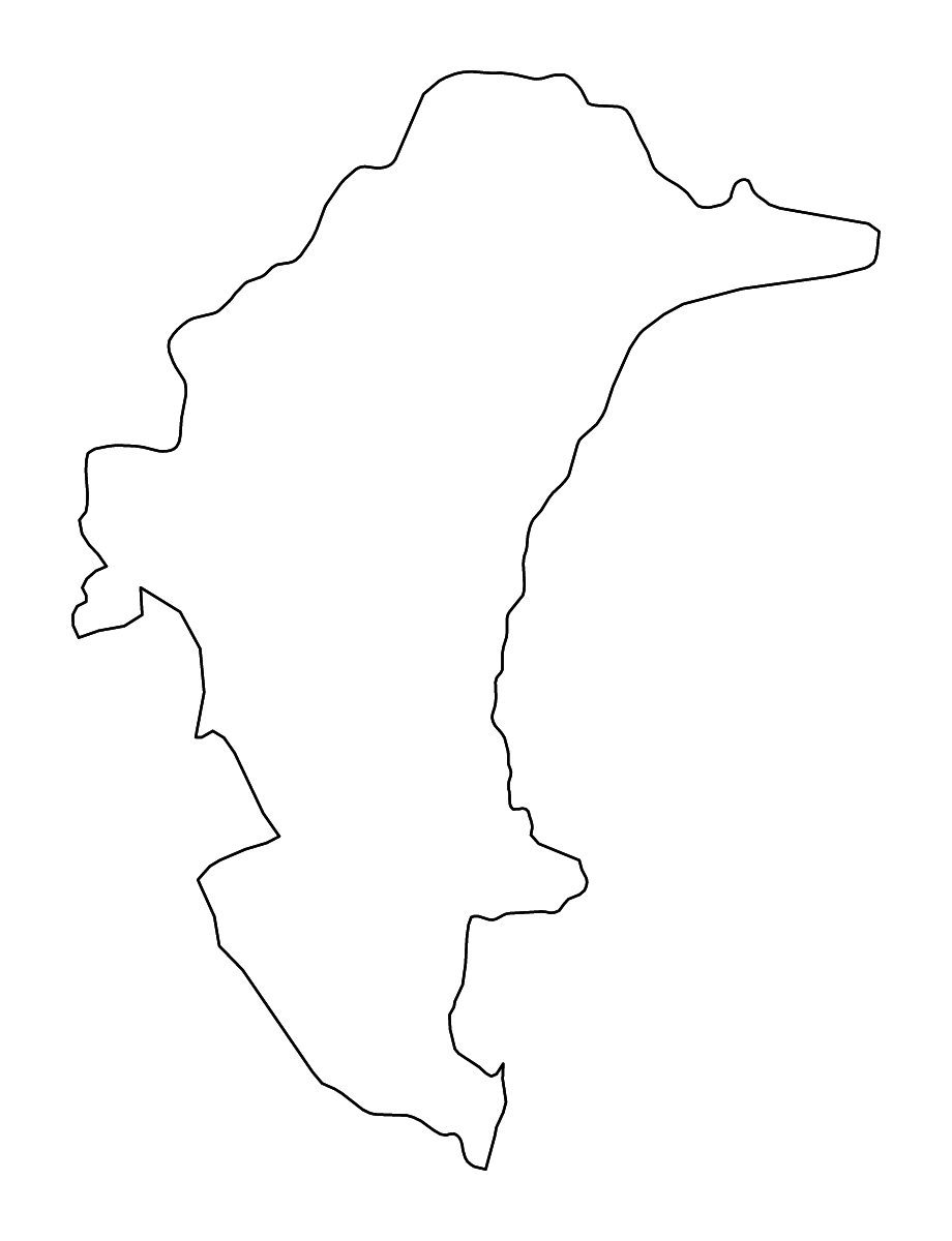Carte de contour de Yasothon, Thailand avec rivières.