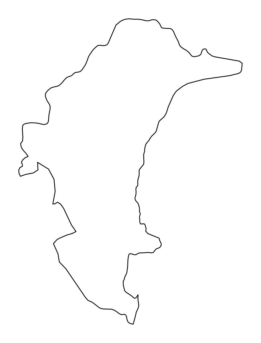 Carte de contour de Yasothon, Thailand avec rivières.