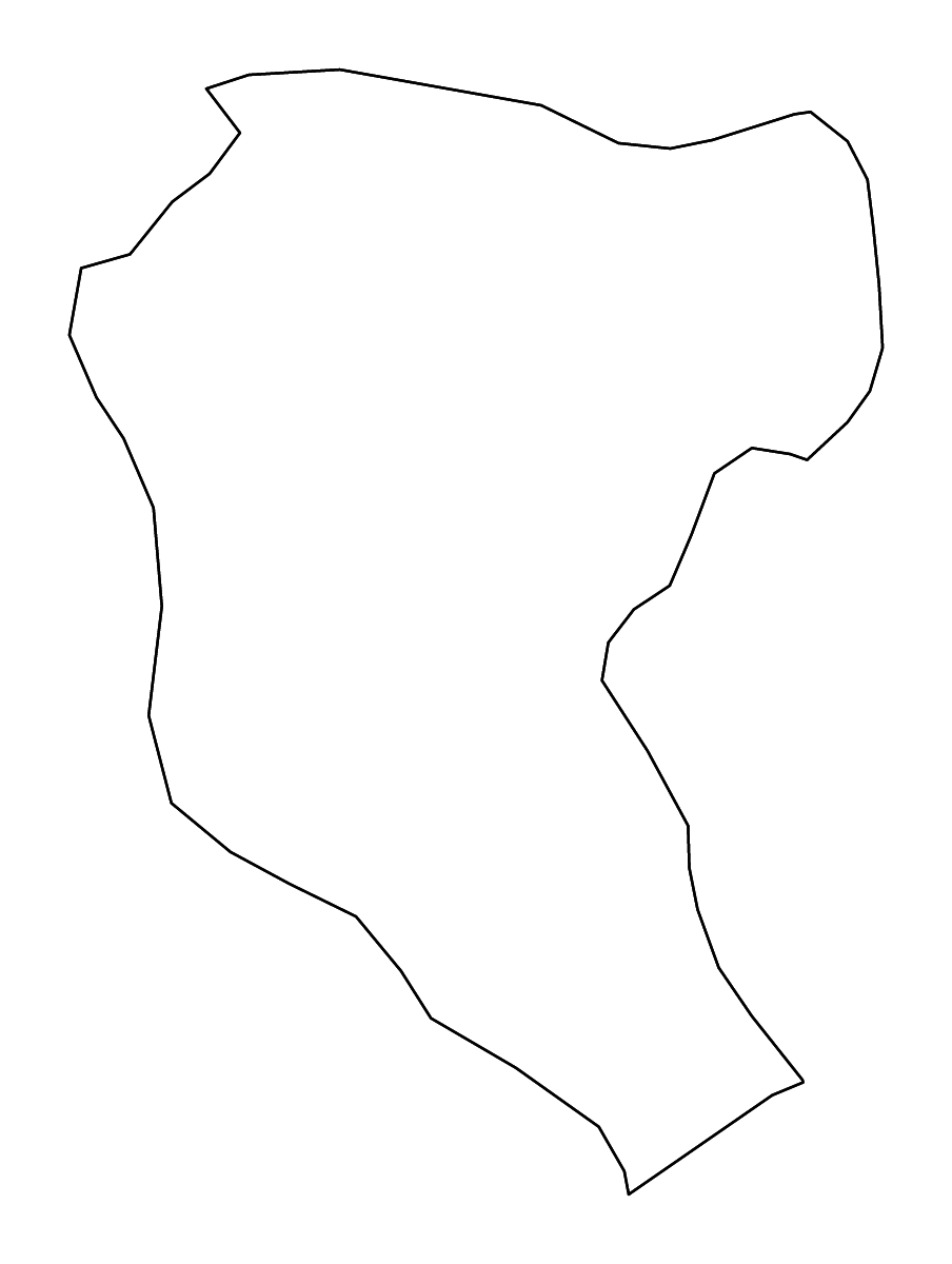 Carte de contour de Manatuto, Timor-Leste avec rivières.