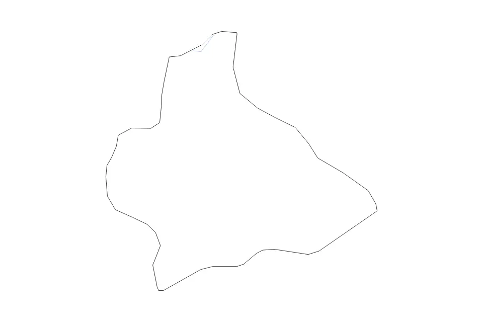 Mapa de Manufahi, Timor Leste de tipo contorno y ríos para Asia, con contorno y ríos con límites limpios.