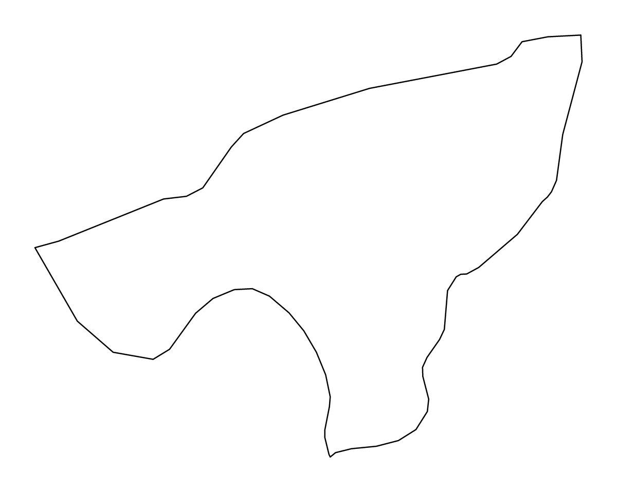 Mapa de contorno de Oe-Cusse Ambeno, Timor-Leste.