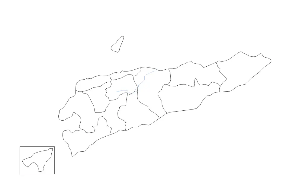 Timor-Leste outline map preview