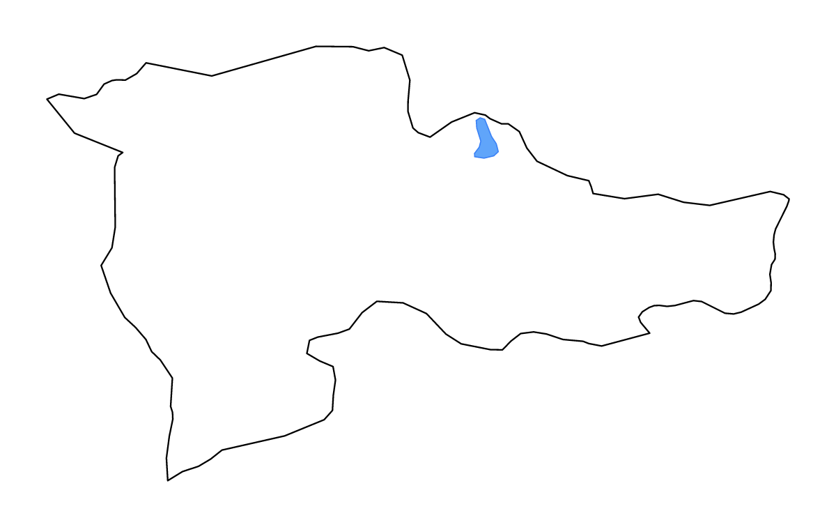 Mapa de contorno de Ağrı, Turkey con lagos y ríos.
