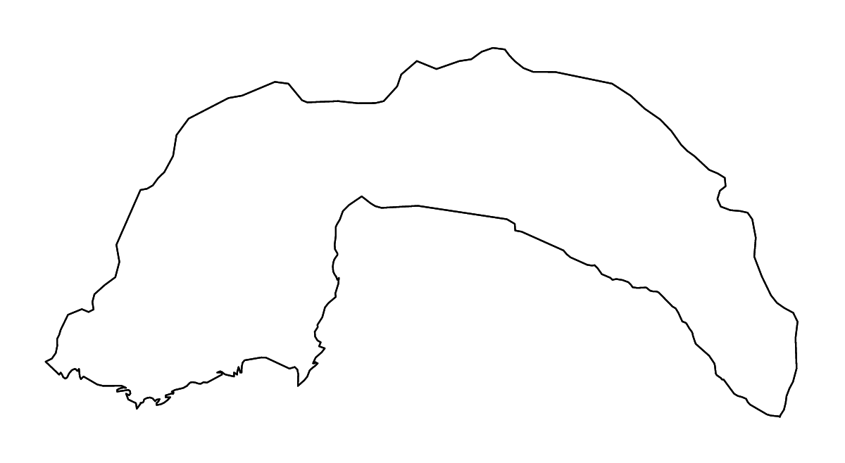 Carte de contour de Antalya, Turkey avec rivières.