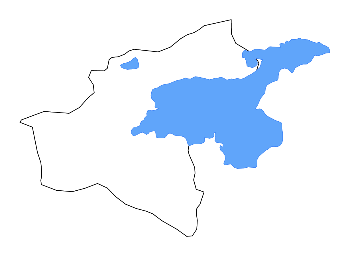 Mapa de contorno de Bitlis, Turkey con lagos y ríos.
