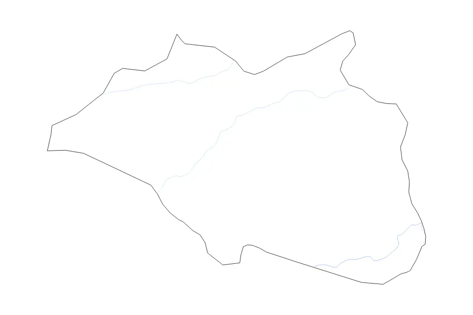 Carte de Çankırı, Turkey de type contour et rivières pour Asie, montrant contour et rivières avec des limites nettes.