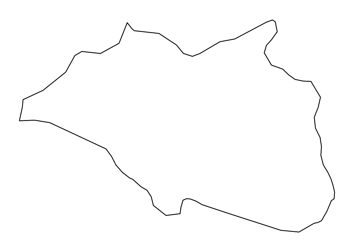 Carte de contour de Çankırı, Turkey avec rivières.