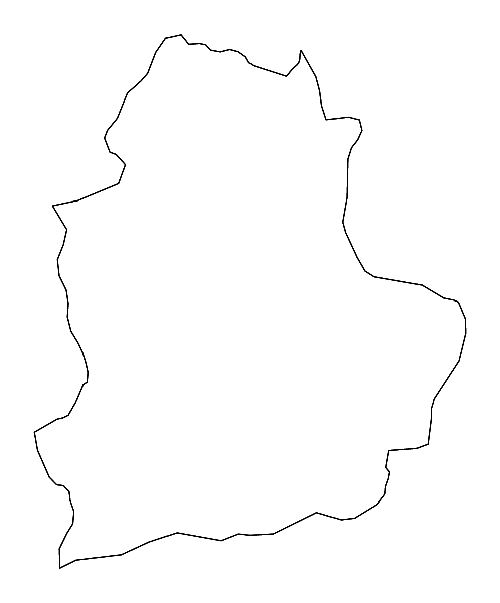 Carte de contour de Çorum, Turkey avec rivières.