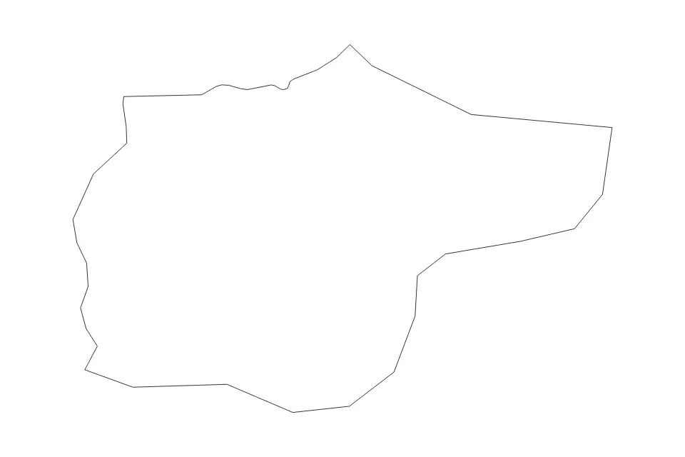 Mapa de Düzce, Turkey de tipo contorno para Asia, con contorno con límites limpios.