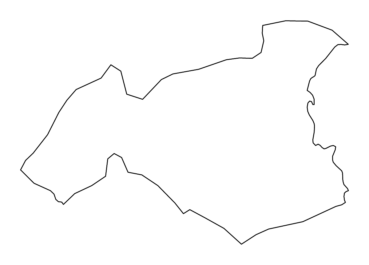 Carte de contour de Gaziantep, Turkey avec rivières.