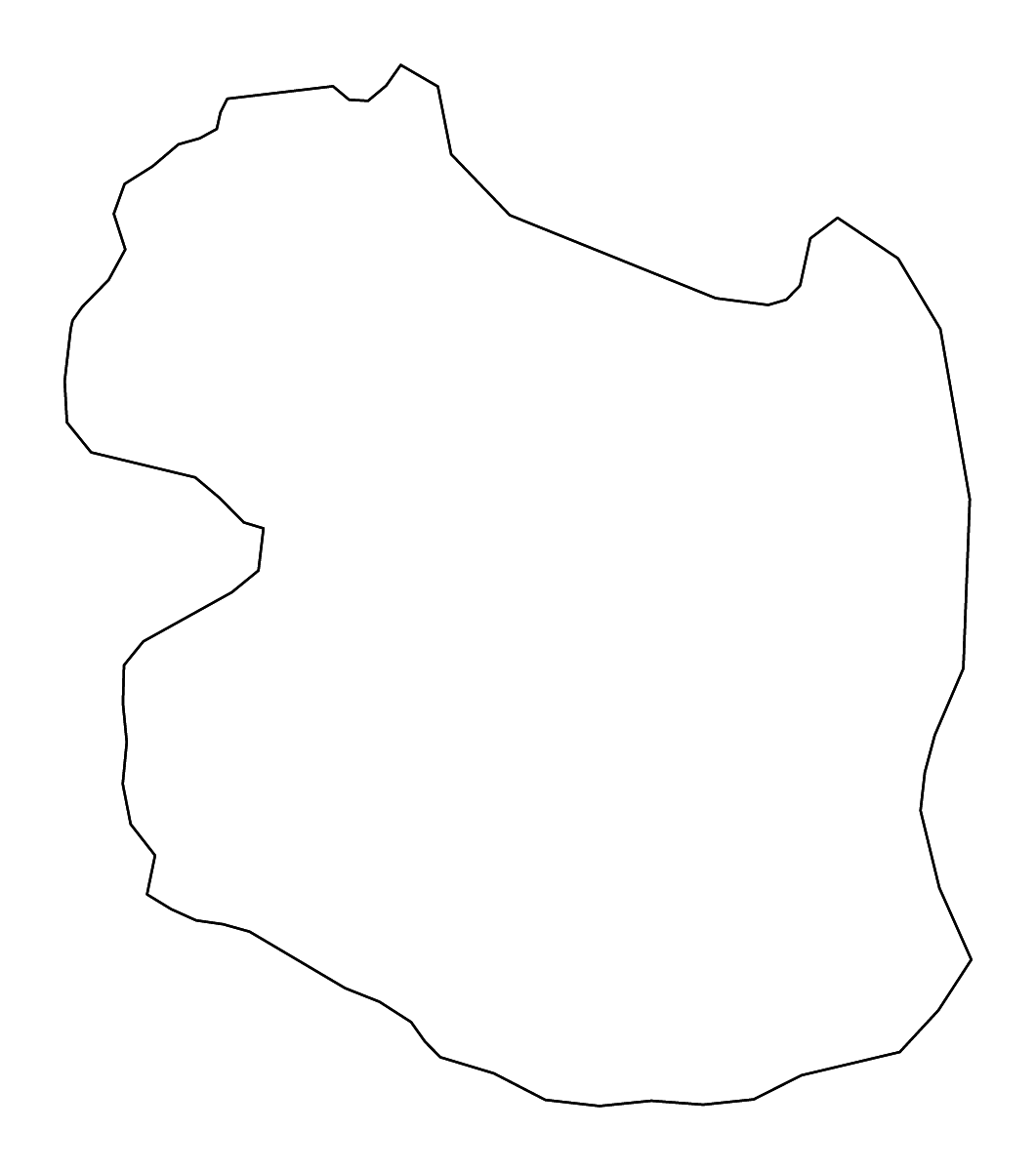 Mapa de contorno de Gümüşhane, Turkey con ríos.