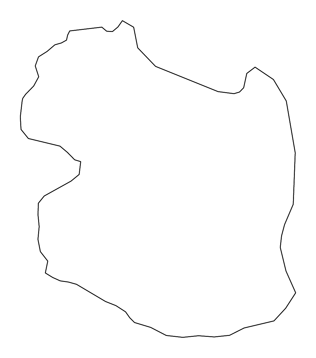 Carte de contour de Gümüşhane, Turkey avec rivières.