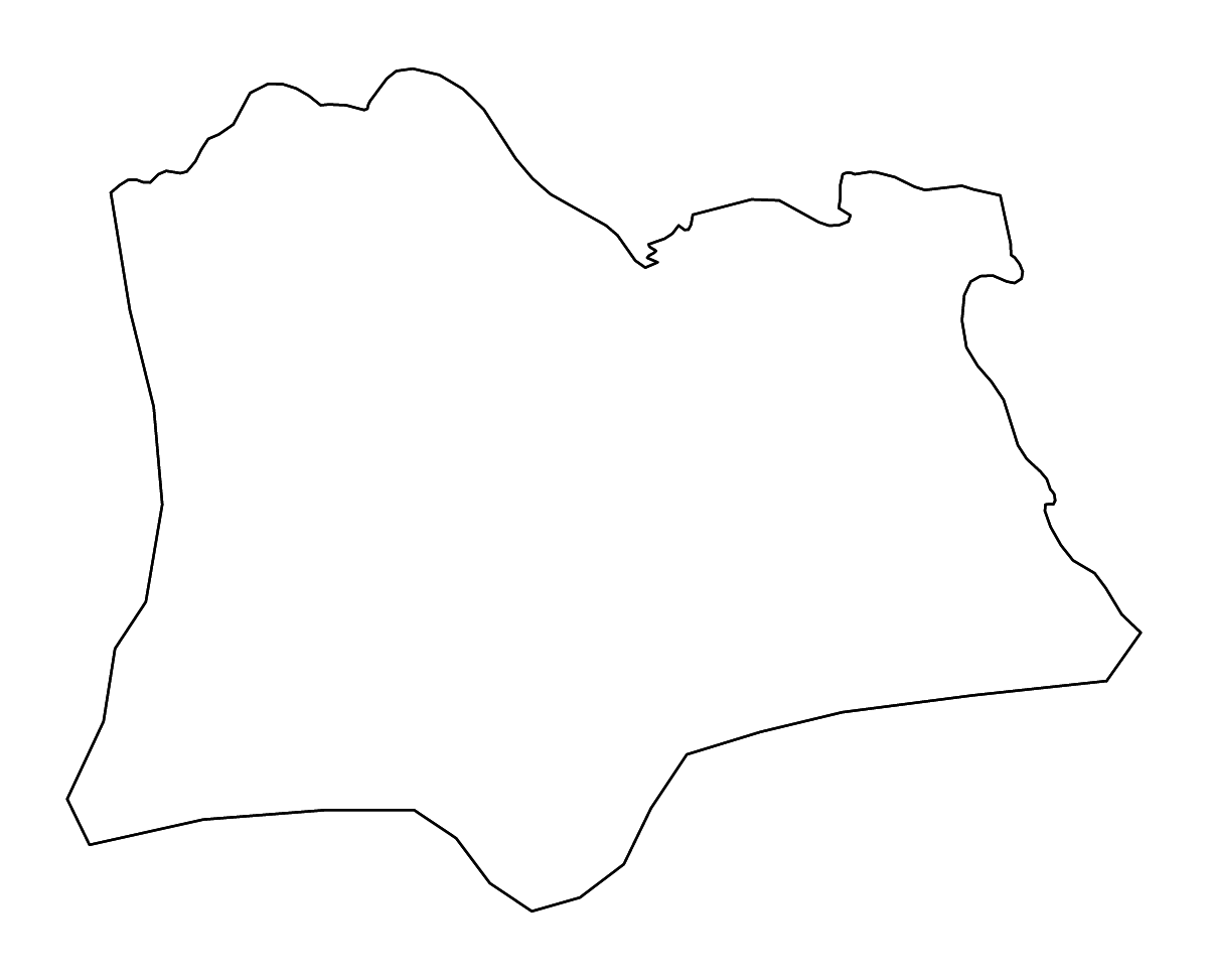 Carte de contour de Kırklareli, Turkey avec rivières.