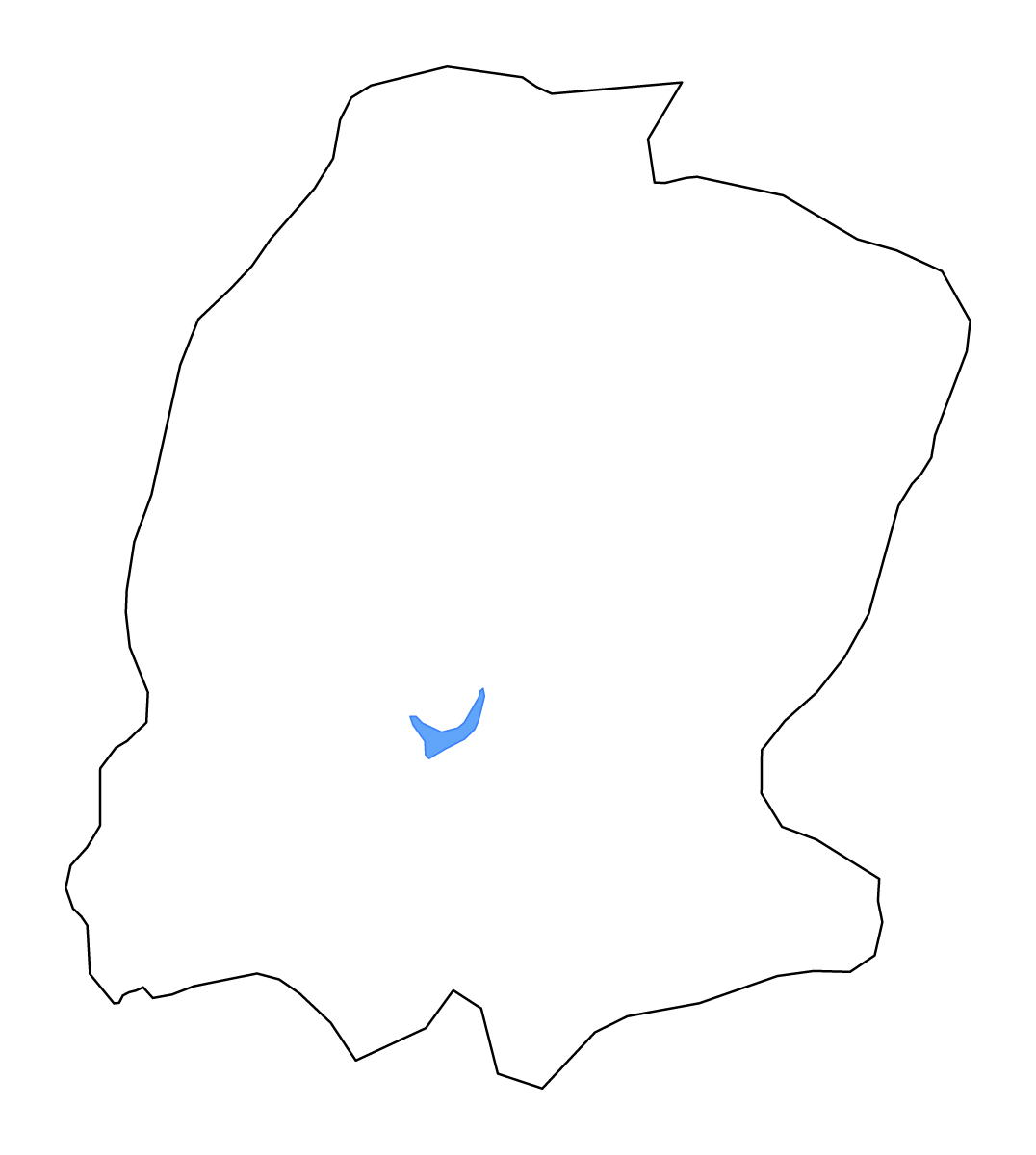 Carte de contour de Kahramanmaraş, Turkey avec lacs et rivières.