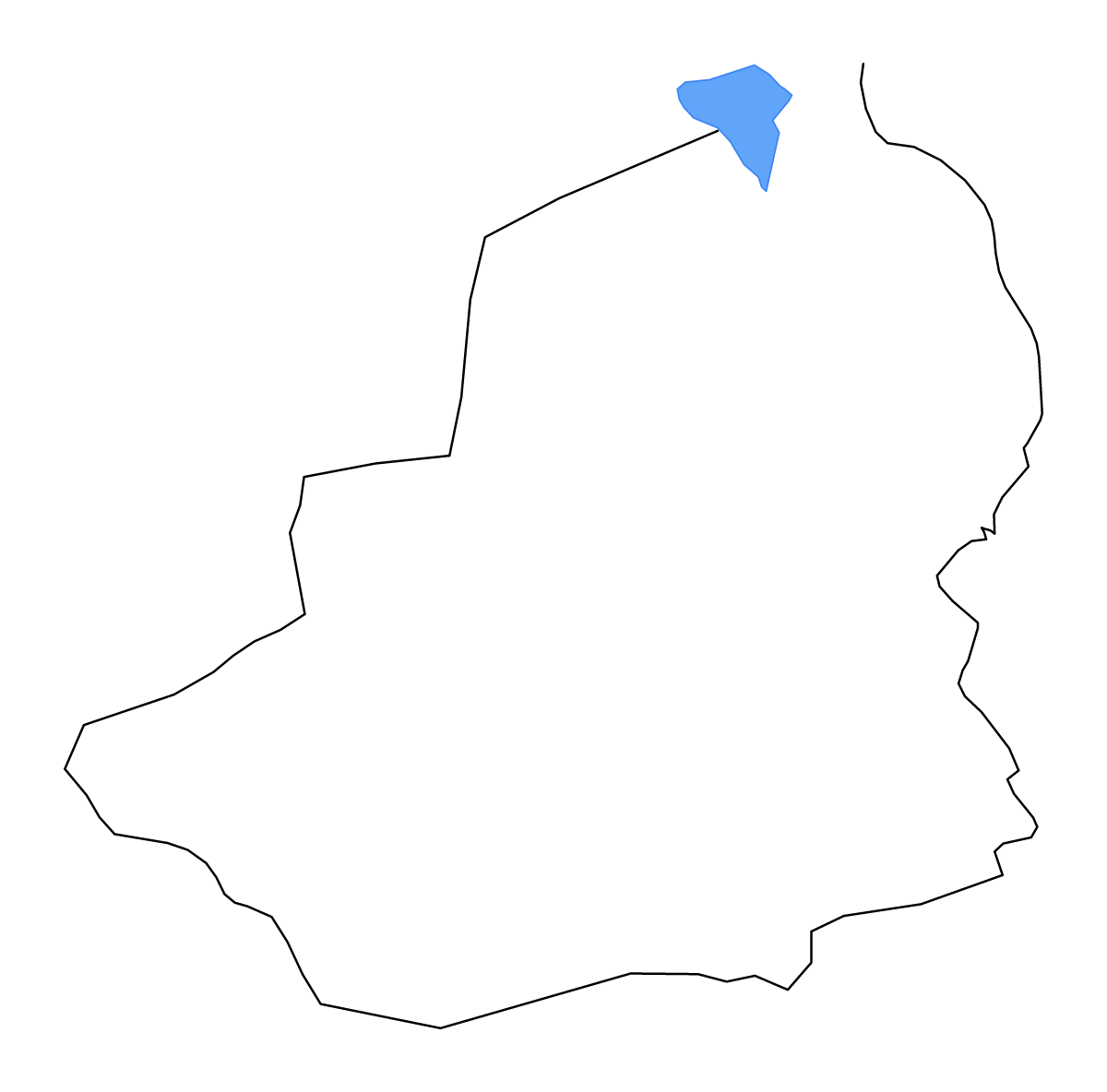 Carte de contour de Kars, Turkey avec lacs et rivières.