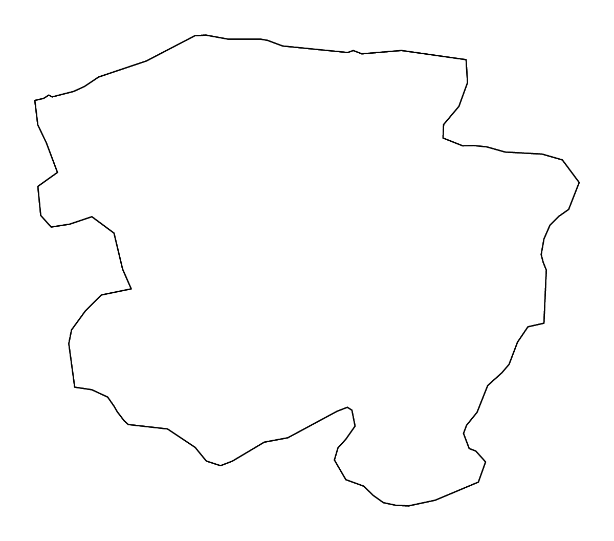 Carte de contour de Kastamonu, Turkey avec rivières.