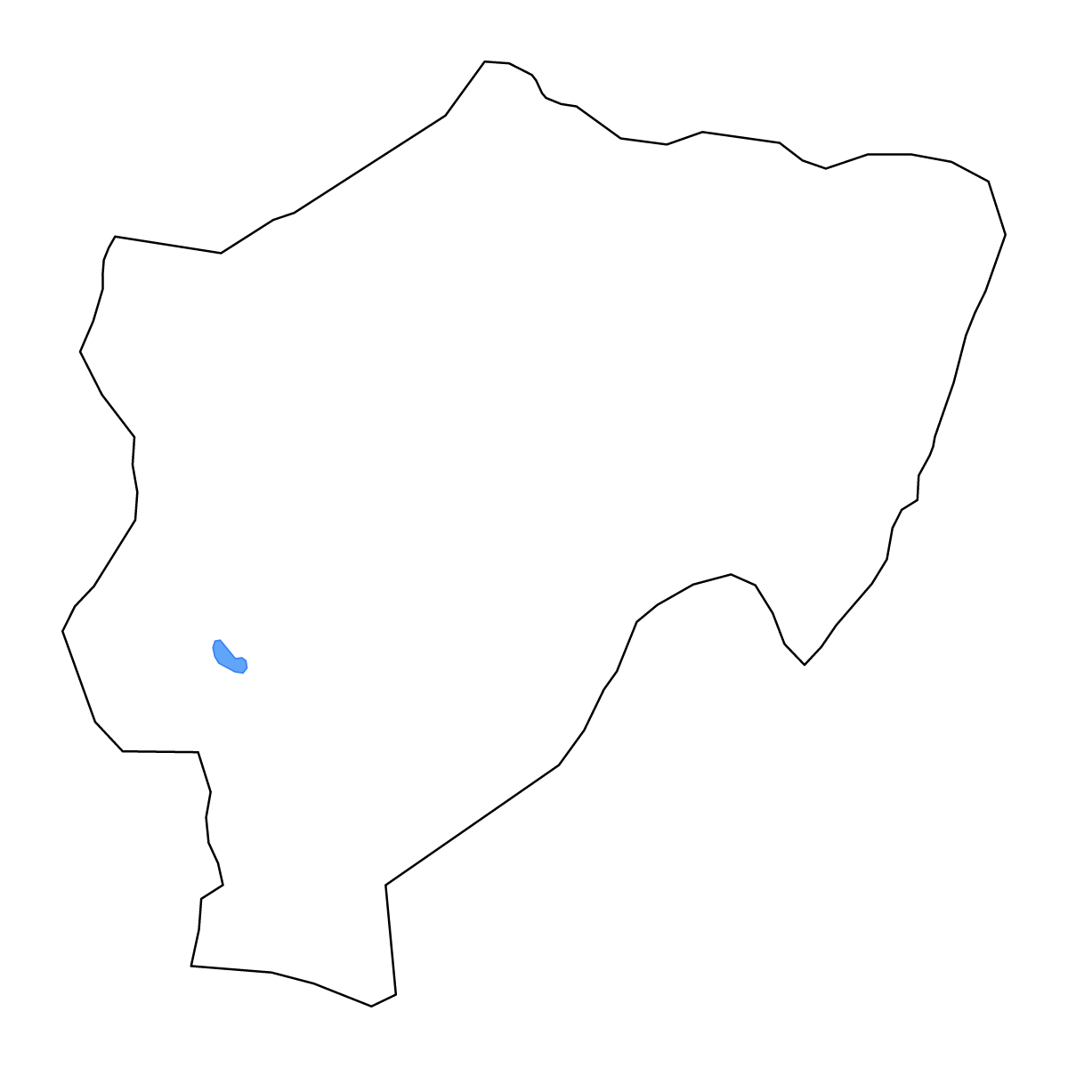 Carte de contour de Kayseri, Turkey avec lacs et rivières.