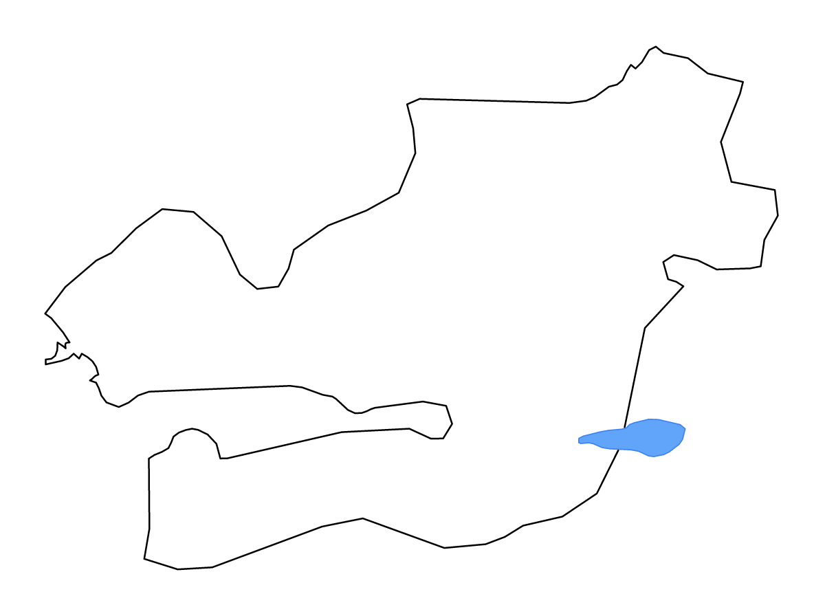Carte de contour de Kocaeli, Turkey avec lacs.