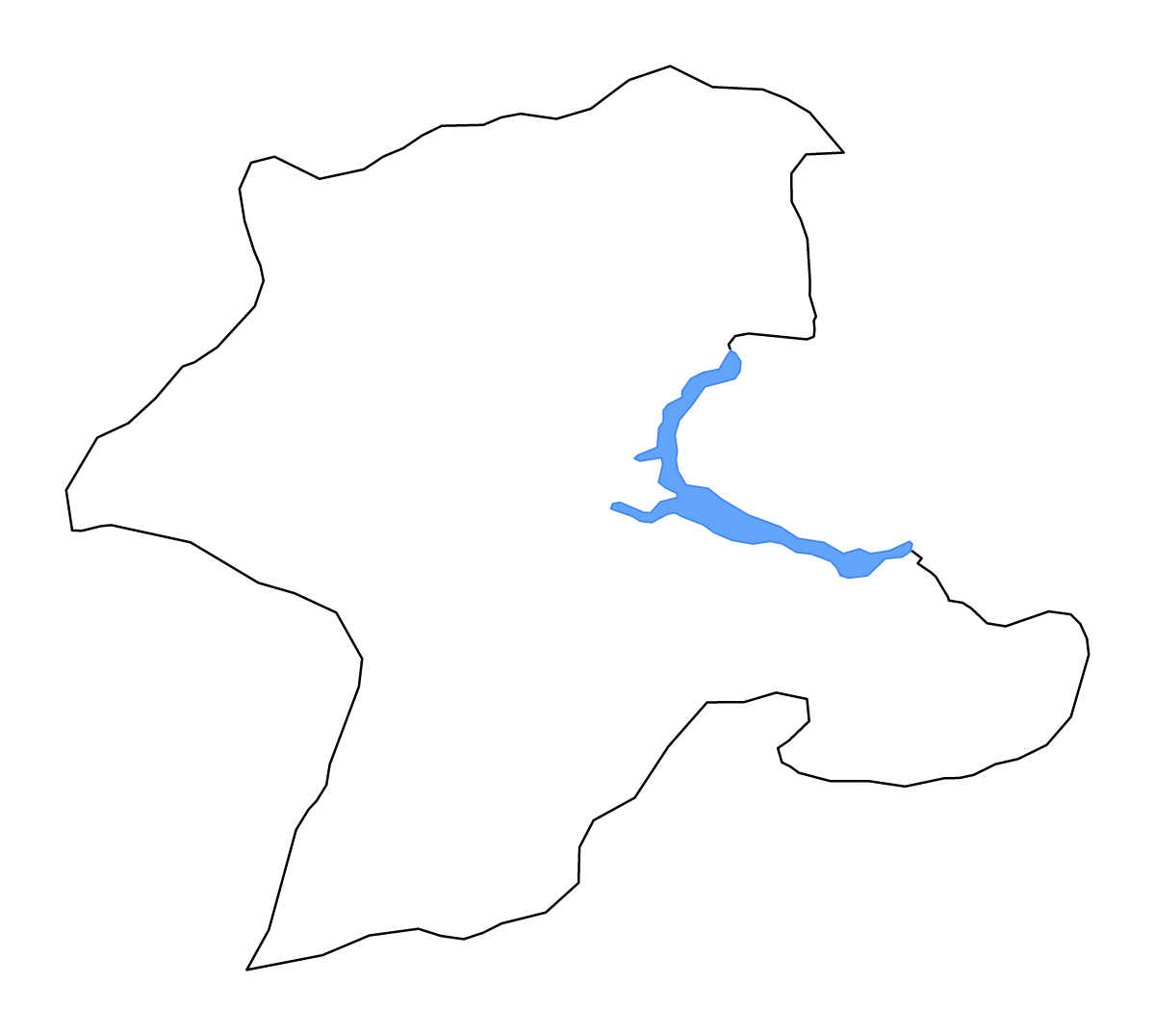 Carte de contour de Malatya, Turkey avec lacs et rivières.