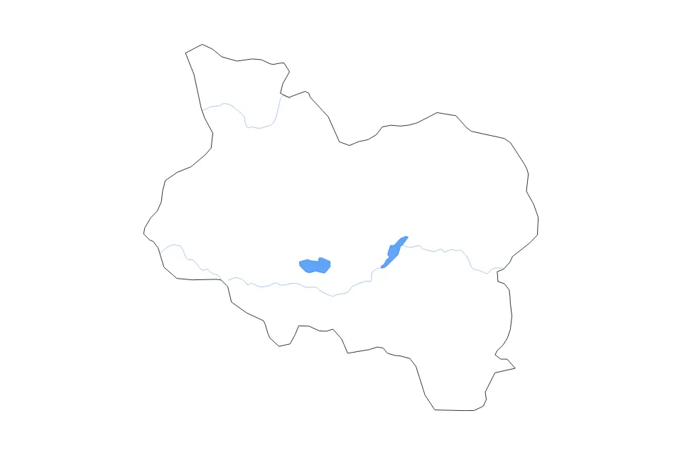 Mapa de Manisa, Turkey de tipo contorno, lagos y ríos para Asia, con contorno, lagos y ríos con elementos de agua como Marmara Gölü y Demirköprü Gölü.