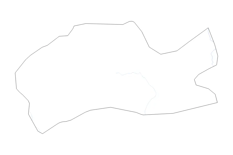 Mapa de Mardin, Turkey de tipo contorno y ríos para Asia, con contorno y ríos con límites limpios.