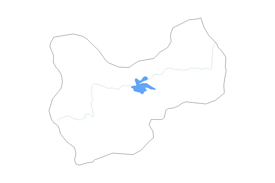 Carte de Muş, Turkey de type contour, lacs et rivières pour Asie, montrant contour, lacs et rivières avec des limites nettes.