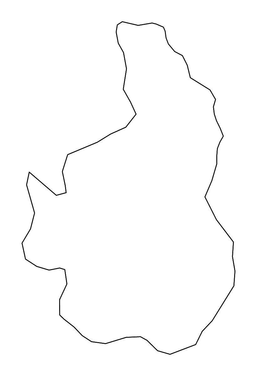 Carte de contour de Nevşehir, Turkey avec rivières.
