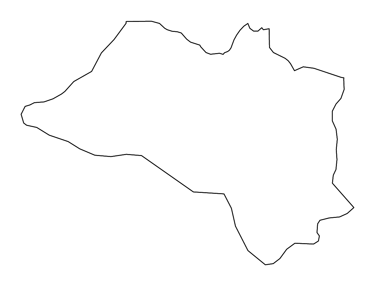 Carte de contour de Ordu, Turkey avec rivières.