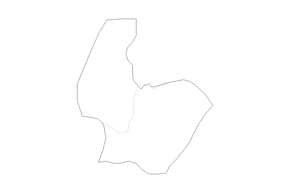 Mapa de Osmaniye, Turkey de tipo contorno y ríos para Asia, con contorno y ríos con límites limpios.